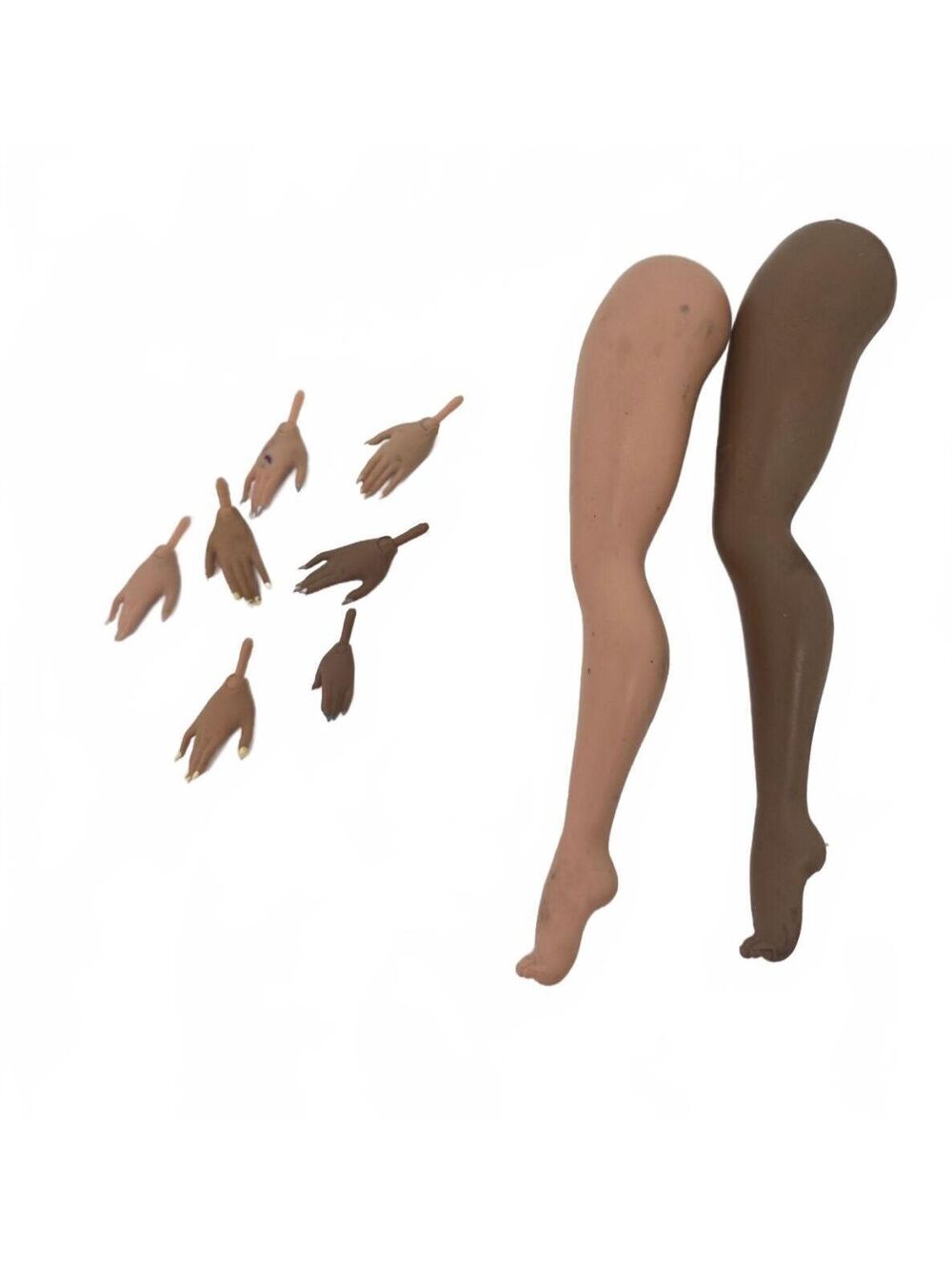 LOL Surprise OMG Doll Replacement Parts Lot 7 Hands & 2 Legs Mixed Skin Tones